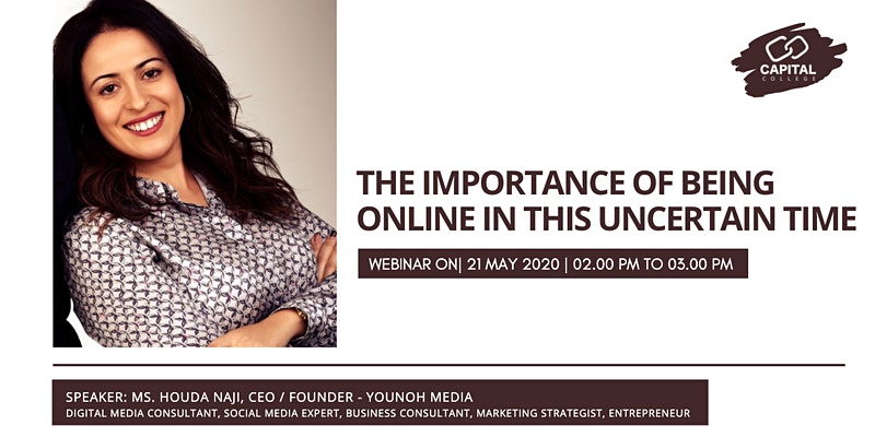 #BusinessTalks:  The importance of being online in this uncertain time – Houda Naji, CEO / Founder – Younoh Media,